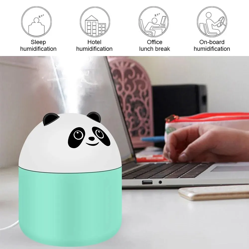 250ml Air Humidifier Mini Desktop Car Air Humidifie Colorful Atmosphere Light Aroma Diffuser For Home Bedroom