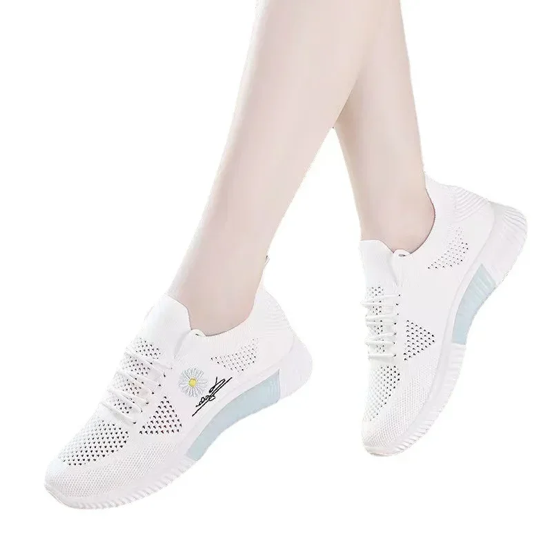 New Spring and Summer Women's Sneakers Fashionable All-Match Running Shoes Mesh Breathable Casual Female Students