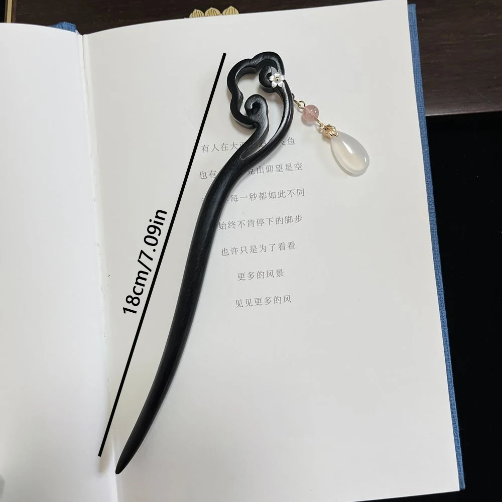 1pc Klassische Elegante Quaste frauen Holz Haarnadel Neue Stil Von Alten Chinesischen Qipao Hanfu Kopfbedeckungen Geflochtene Haar Zubehör – Detail 8