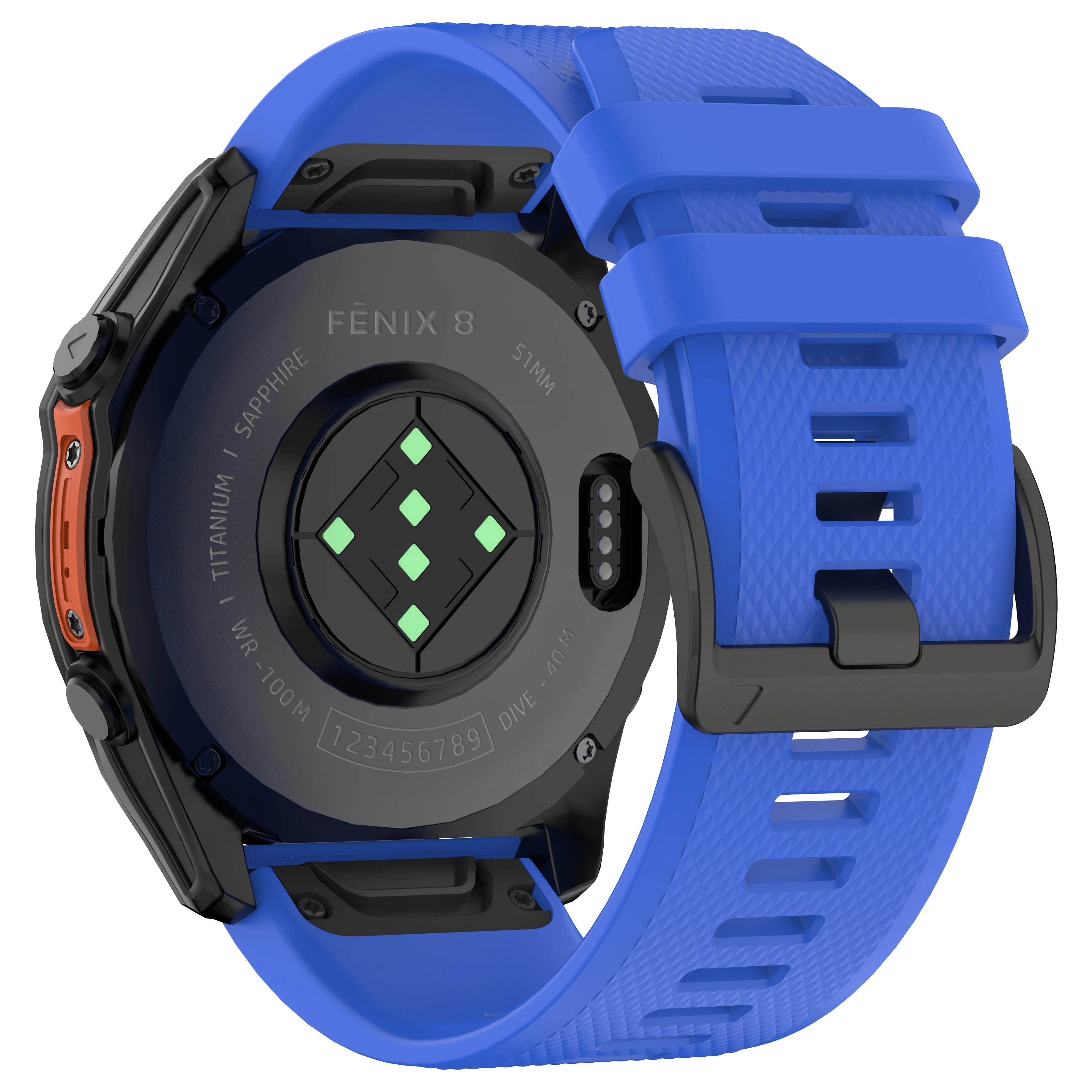 Silicone Watch Band - Premium Replacement Strap for Garmin Fenix and Epix Series