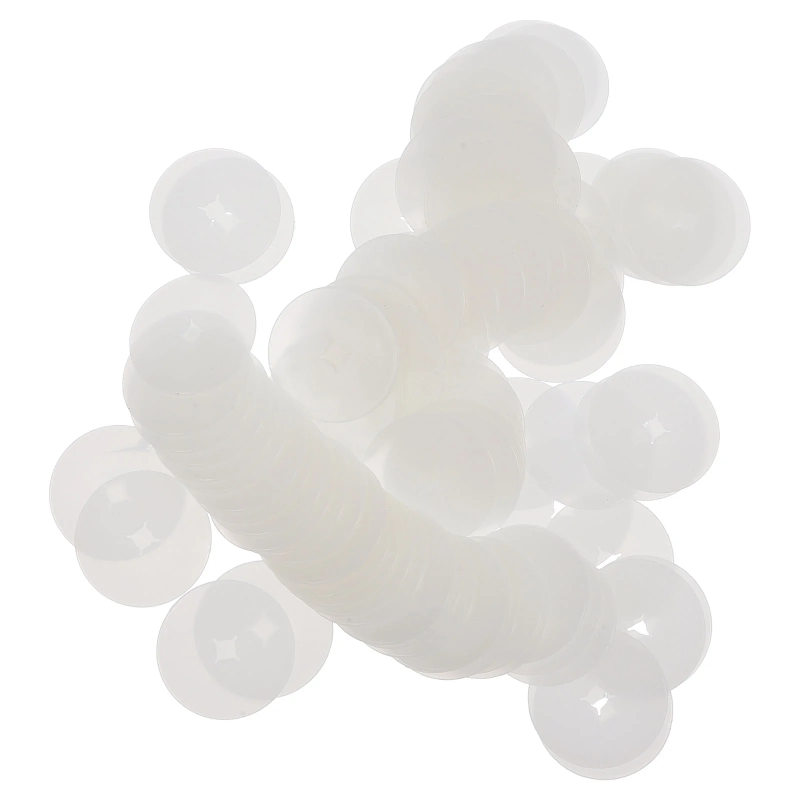 

100 Pcs Anti-Slip Hook Blockers Sheets Display Accessories 1-Inch Stock Control Clips Product Stoppers Pegboard Reusable