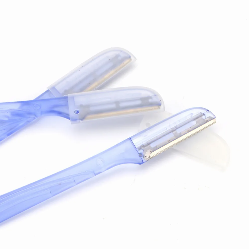 3 Pcs/Pack Face Eyebrow Razor for Women,Facial Dermaplane Razor,Dermaplaning Tool with Precision Cover,Peach Fuzz Remover