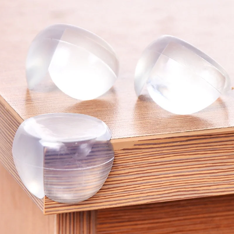 Silicone Table Corner Protector Table Corner Protector 4pcs Transparent Table Corner Guards Protector for Children Toddler Safety Table Edge Cover Pad Furniture Conner Guards Shield