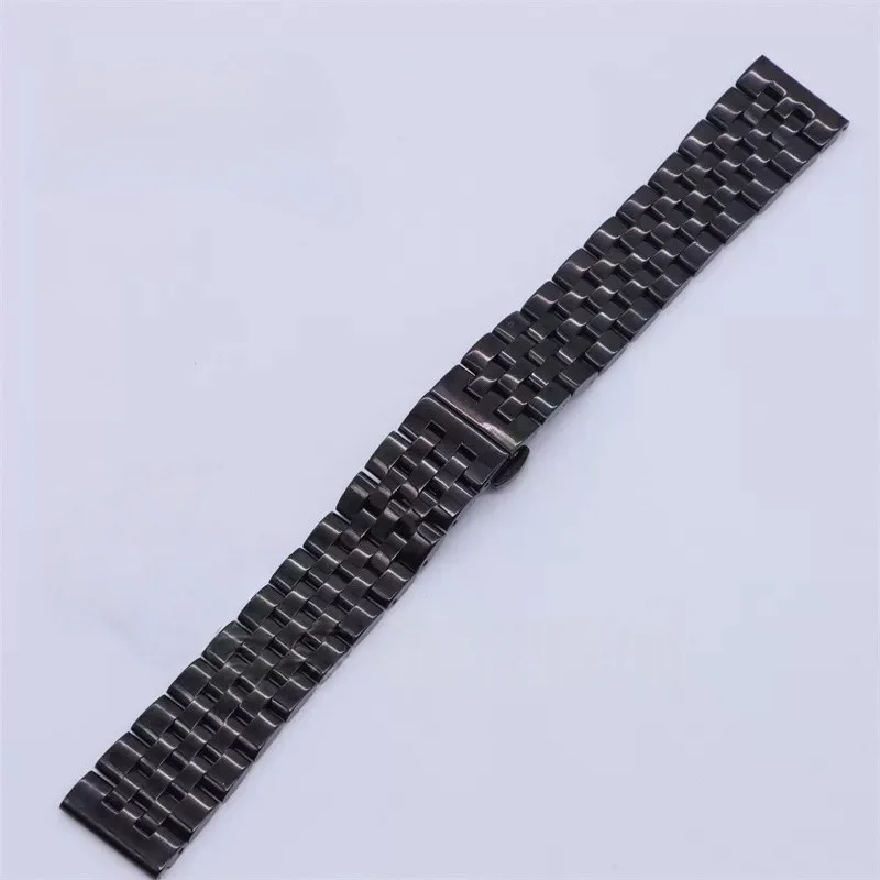 Premium Solid Stainless Steel Watch Band - Adjustable Width, Unisex Design