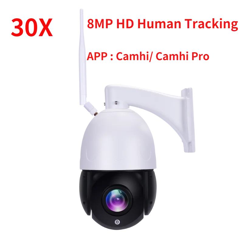 8MP 5MP P2P Human Auto Tracking 30X Zoom 4G Wireless Wifi IP Camera Two