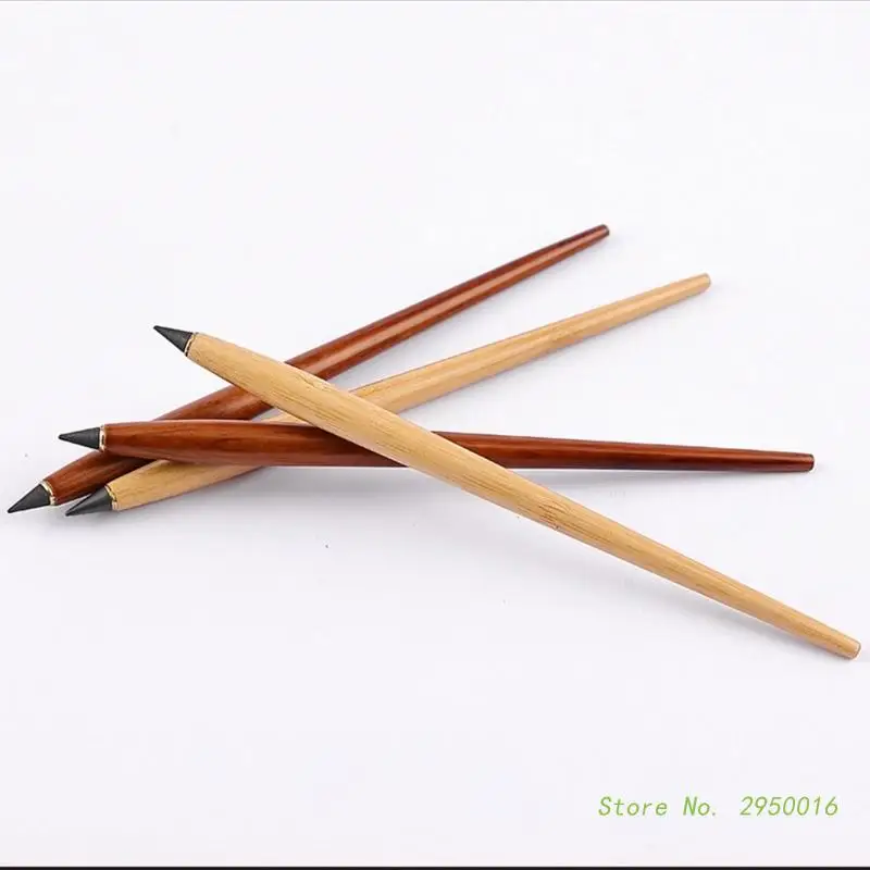 5 Pcs Wooden Eternal Pencils Inkless Pencil Everlasting Pencil Reusable Pencil Unlimited Pencil Stationery Supplies for Writing
