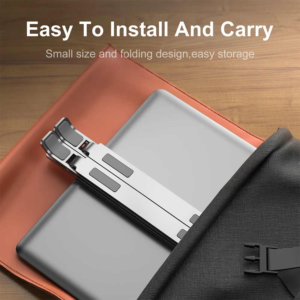 Laptop Stand Holder Notebook Stand For Desk Aluminum Support Portable Lap Top Base Foldable Bracket For computer PC MacBook Pro