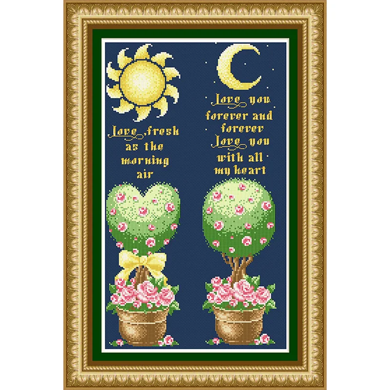 

JW053 Cross Stitch Kit Cross stich Kits Homfun Craft Cross Stich Painting Joy Sunday Christmas Decorations For Home Homefun