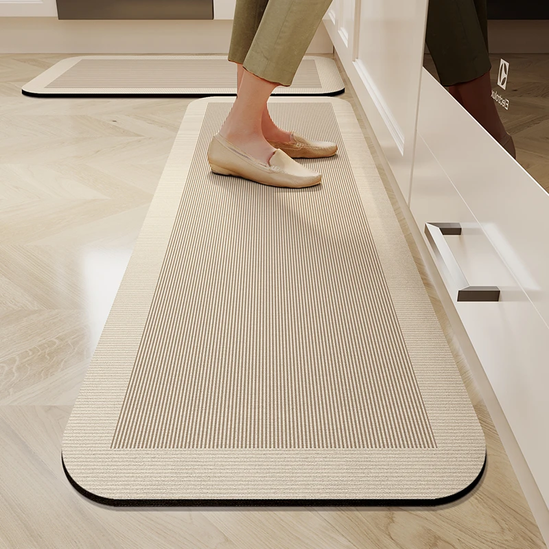 KitchenLongCarpetDiatomMudAbsorbentOilFloorMatSoftPvcNon