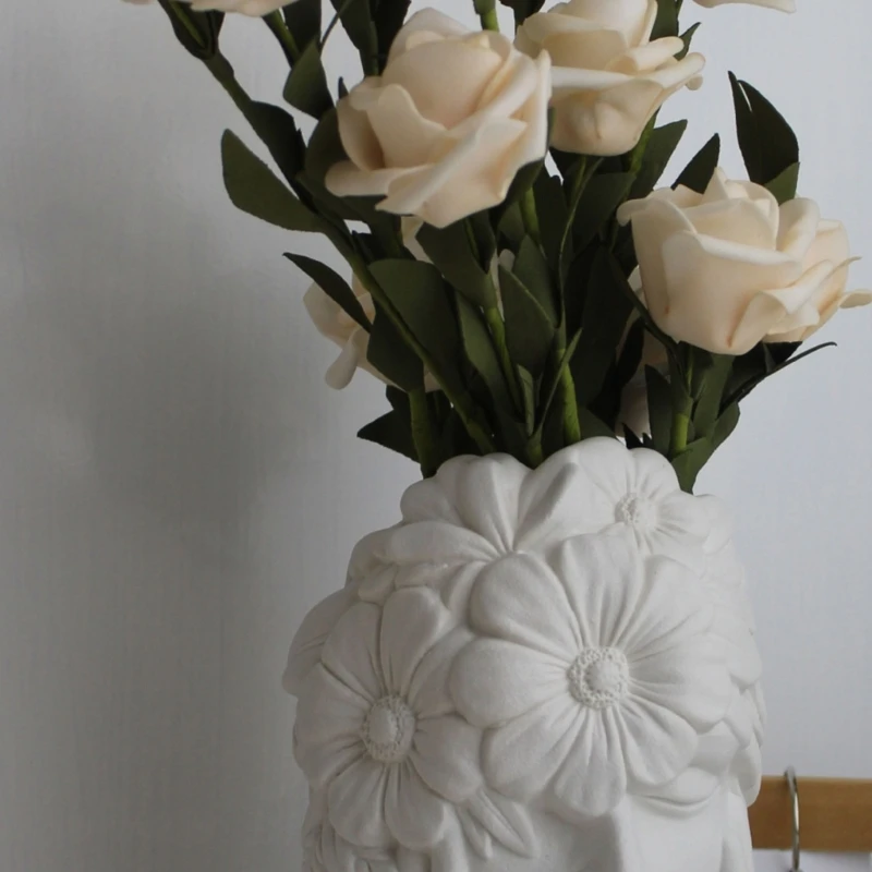 Portrait Plant Flowerpot Mould Girl Shaped Silicone Molds Succulents Planter Epoxy Resin Molds Garden Figurines Outdoor