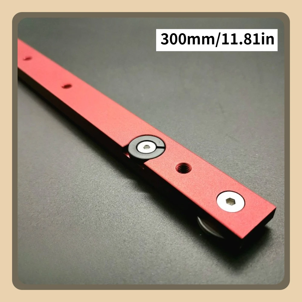300/450 mm Aluminiumlegierung T-Nut Track Gehrungsstange Slider Gauge Rod für Präzisionsbearbeitung Tischler Tischkreissäge DIY Tischlerwerkzeug – Detail 5