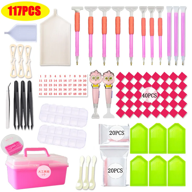 DIY Diamond Painting Tool, Diamond Bottle Handheld Storage Bag Set, New Diamond Pen Tool Accessories