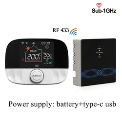 WiFi - Enabled Smart Thermostat - Wireless (Black T9W Set)