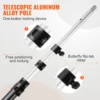 VEVOR Manual Pole Saw Extendable Tree Pruner Sharp Steel Blade for High Branches Trimming with Lightweight Aluminum Alloy Handle 3