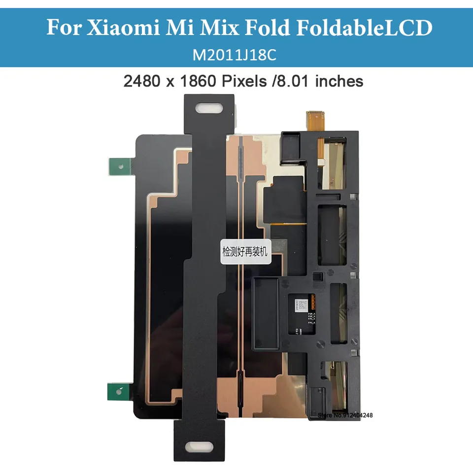 Écran Principal LCD Pliable D'origine AMOLED Et Assemblage Complet Du Numeriseur Pour Xiaomi Mi Mix Fold