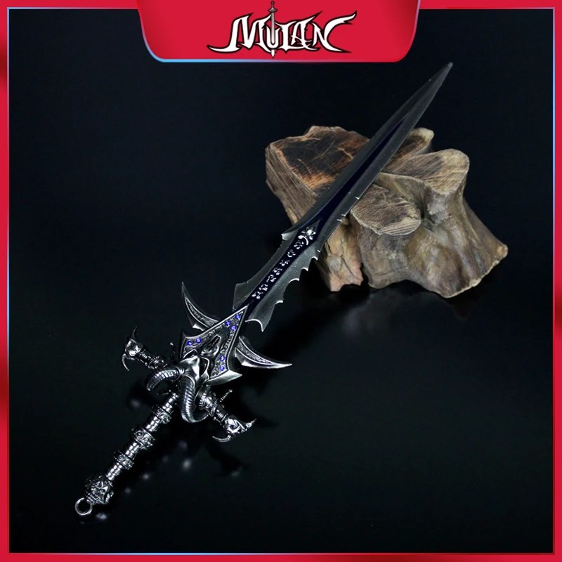 World of Warcraft Frostmourne Sword Arthas Metal Weapon Sheep Head