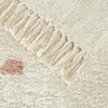 Dot Fluffy Carpet For Living Room With Tassels，White Hairy Nursery Play Mats For Children,Rectangle Plush Kids Bedroom Rug 2