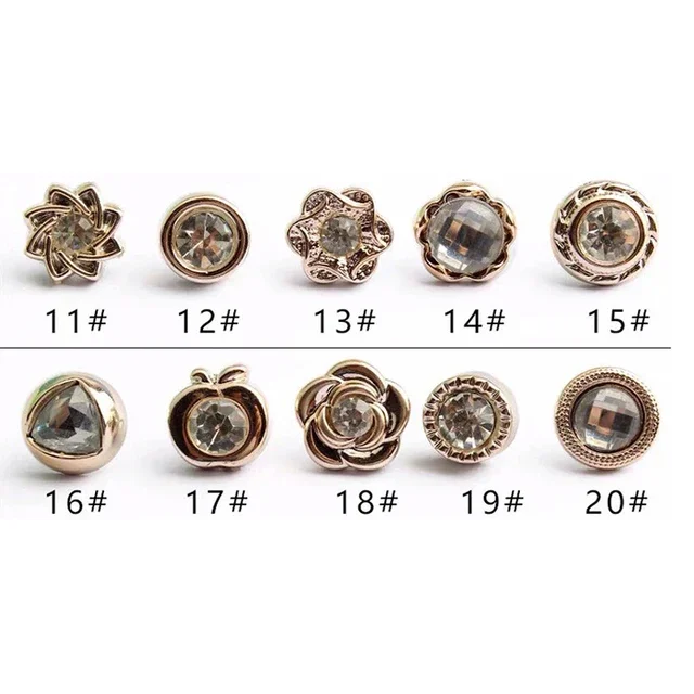 10pcs Rhinestone mix