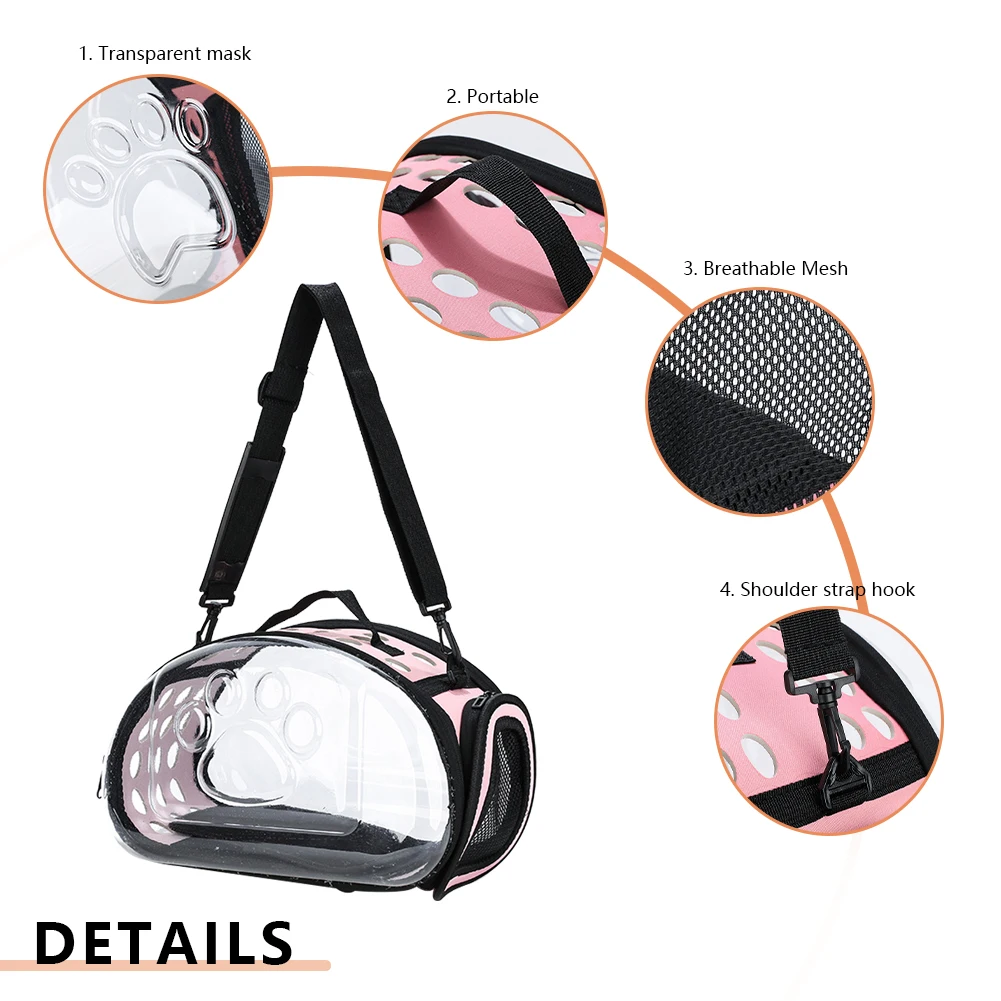 Puppy Capsule Shoulder Bag Breathable Dog Universal Travel Out Bag Transparent Portable Space Capsule Foldable For Cats Dog pet carrier bag,pet bag