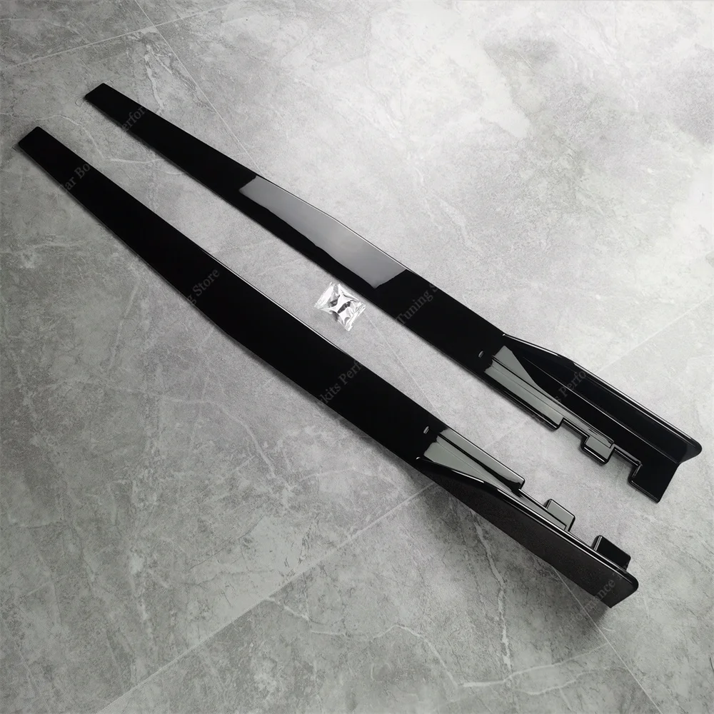 사이드 스커트 확장 로커 패널 BMW F44 216d 218i 218d 220i 220d M235i 4 도어 2020-2024 바디 키트 튜닝 용 립 스플리터