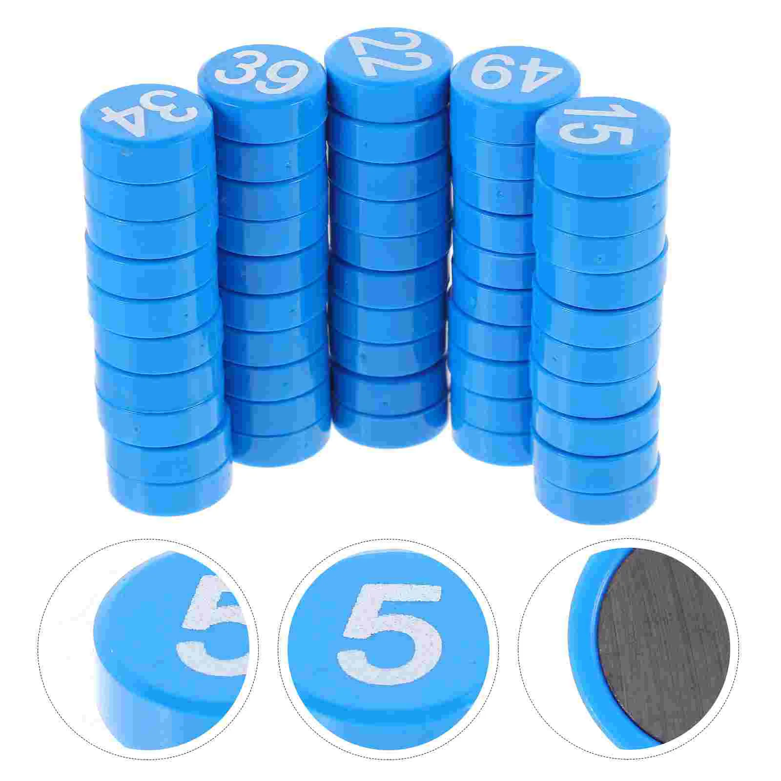 

50 Pcs Magnet Digital Decor Refrigerator Number Magnets Resin Exquisite Fridge Stickers