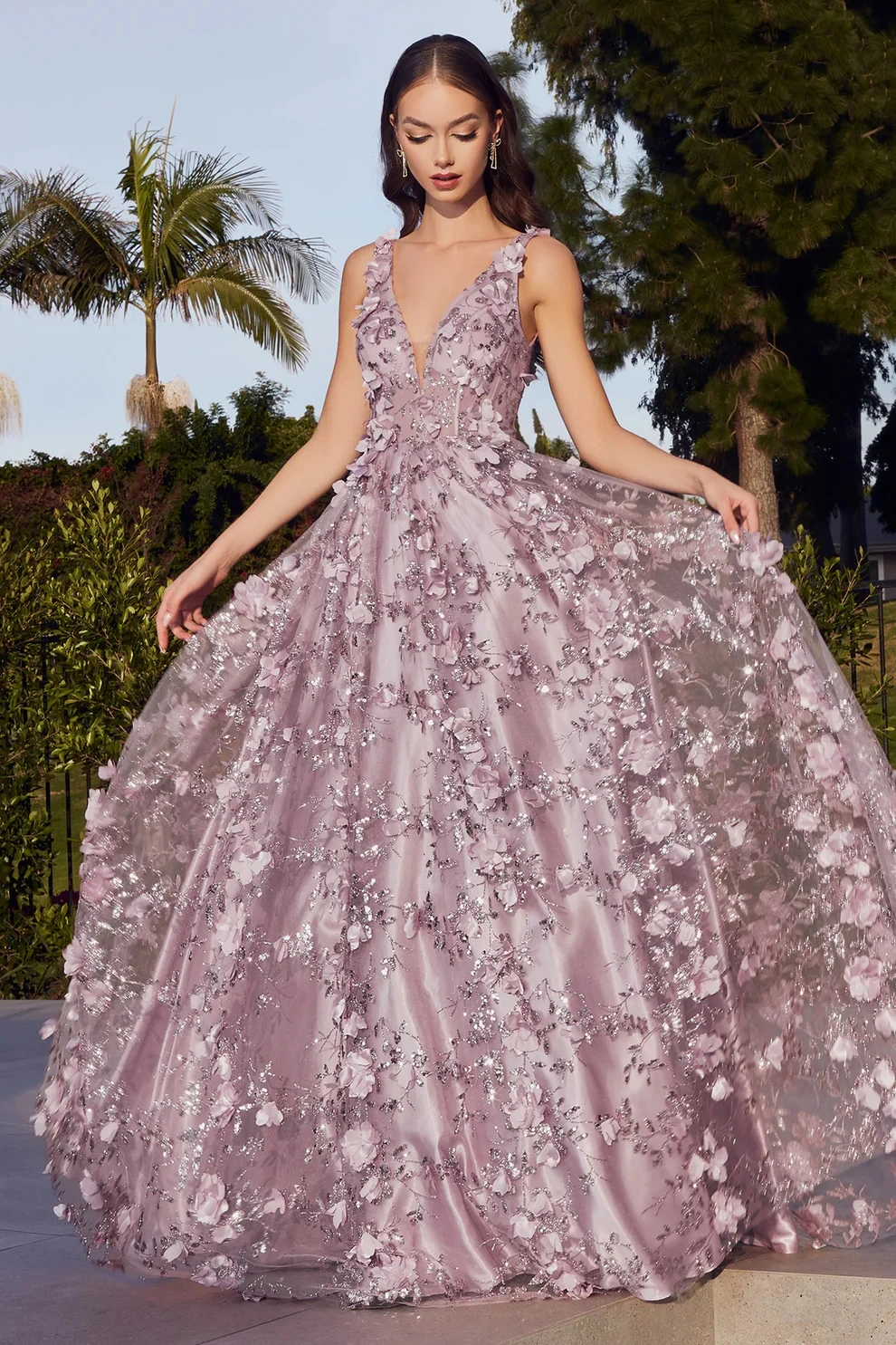 

Vintage Appliques Lace Evening Dresses for Women 2023 Floor Length V-Neck فساتين السهرة A-Line Sequined Tulle Party Dress