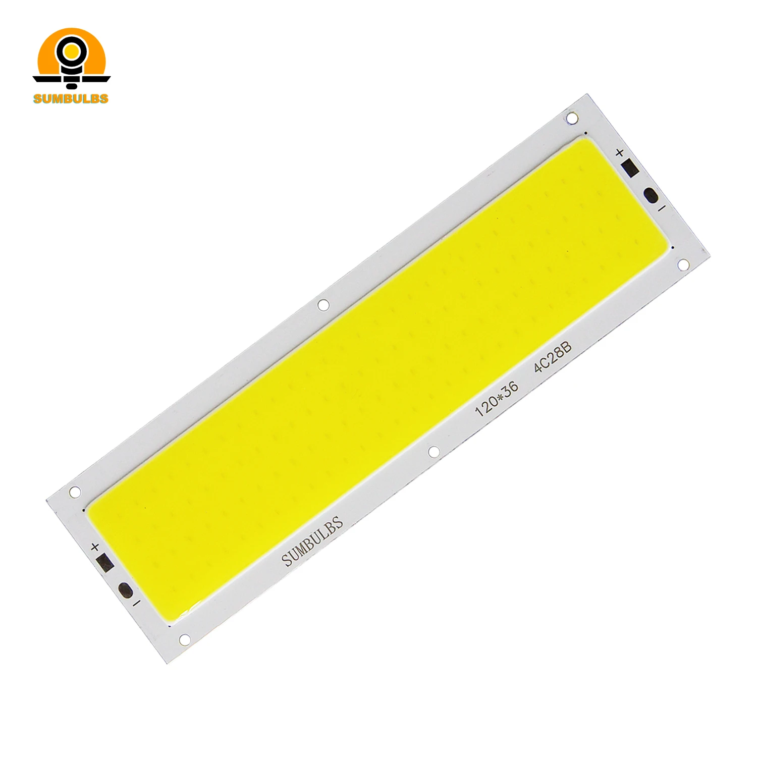 LED Lamp LED Lamp Bulb LED Light Panel LED Lamp Beads LED Chip DC 12V LED COB 12W Chip Light Source Strip Bulb Panel Warm Natural Cold White Blue Red Green Color 120x36mm For DIY Car Lamp