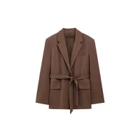 KONDALA Office Lady Casual Chic Solid Women Suit Single Button Sashes Loose Blazer Zipper Pants Fashion 2025 Autumn Winter Sets - Image 5