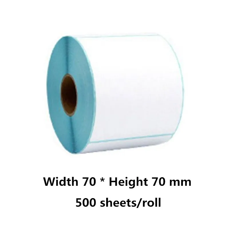 

Width 70 * height 70mm label thermal printer barcode QR code self-adhesive sticker