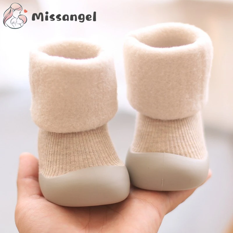 2022 Winter kids Cotton Shoes Thicken Toddler shoes Baby Boys Snow Footwear Soft-soled Warm Baby Girls toddler Boots 0-4 Years