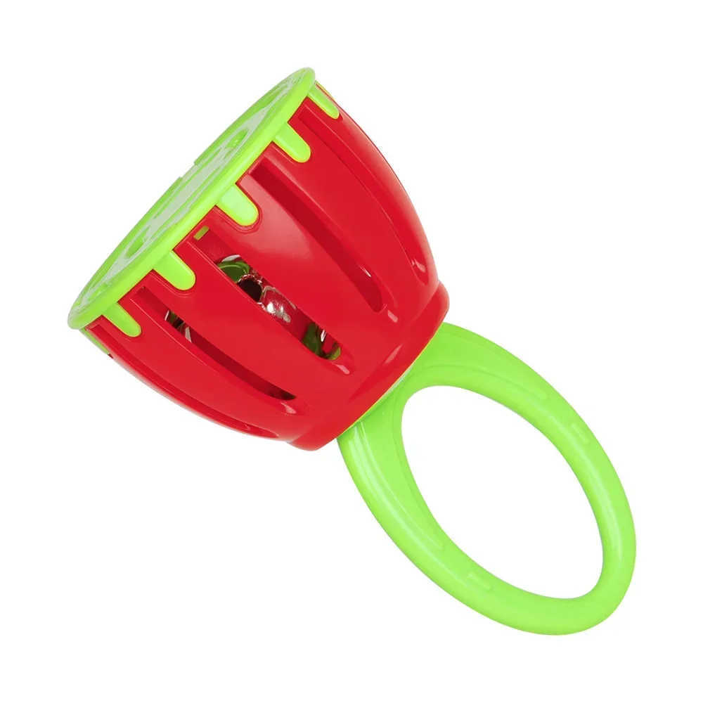 Orff Cage Bell Held Tambourine Handbell Percussion Instrument Kid Music Toys Rattle Baby Musical Music Enlightenment Shaker Toys