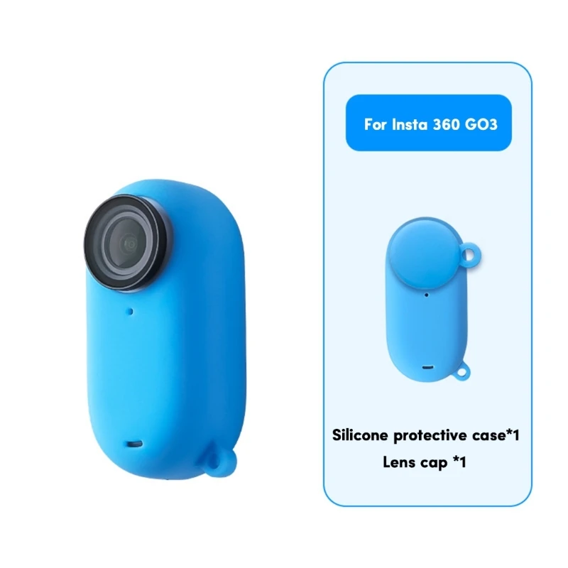 Insta 360 GO 3용 실리콘 케이스 렌즈 커버 실리콘 보호 케이스 커버