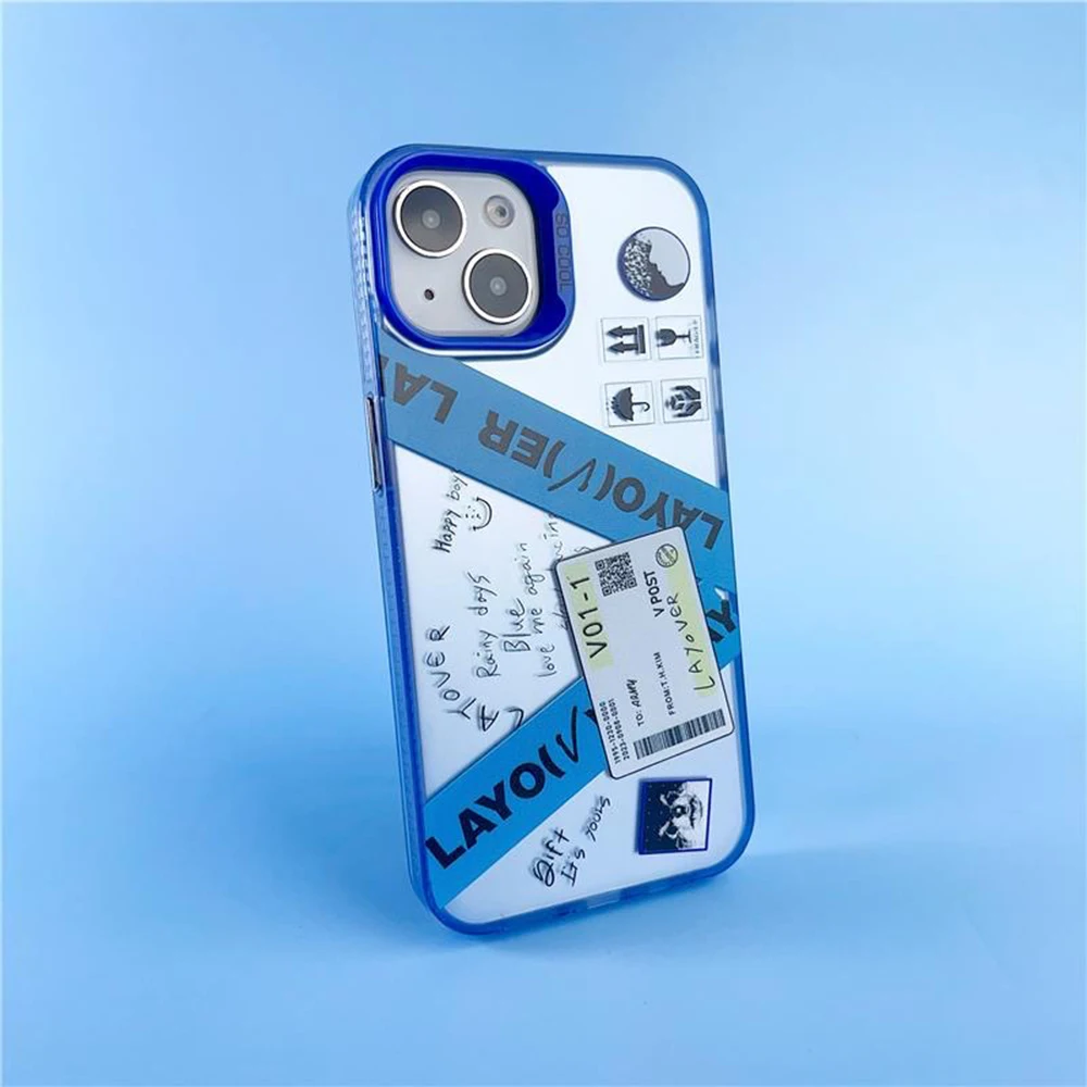 V LAYOVER TaeHyung Anti-Fall Matte Phone Case