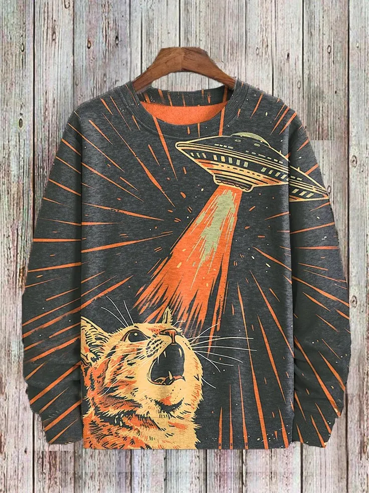 2025 Men's Animal Sweatshirts Long Sleeve Sweatshi...