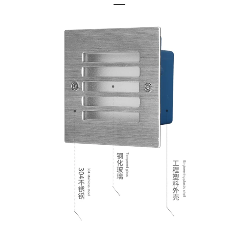 

Waterproof 3W 3000K 6000K LED Step Light Indoor outdoor Wall corner Lamp for villa,hotel lobby Stairway Night Lights AC85-265V