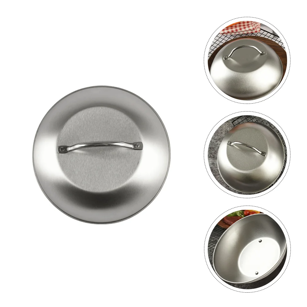 

Doitool Frying Pan Lid Pan Lids 9 Inch Stainless Steel Universal Lid Pots Pans Skillets Replacement Frying Pan Cover Cast
