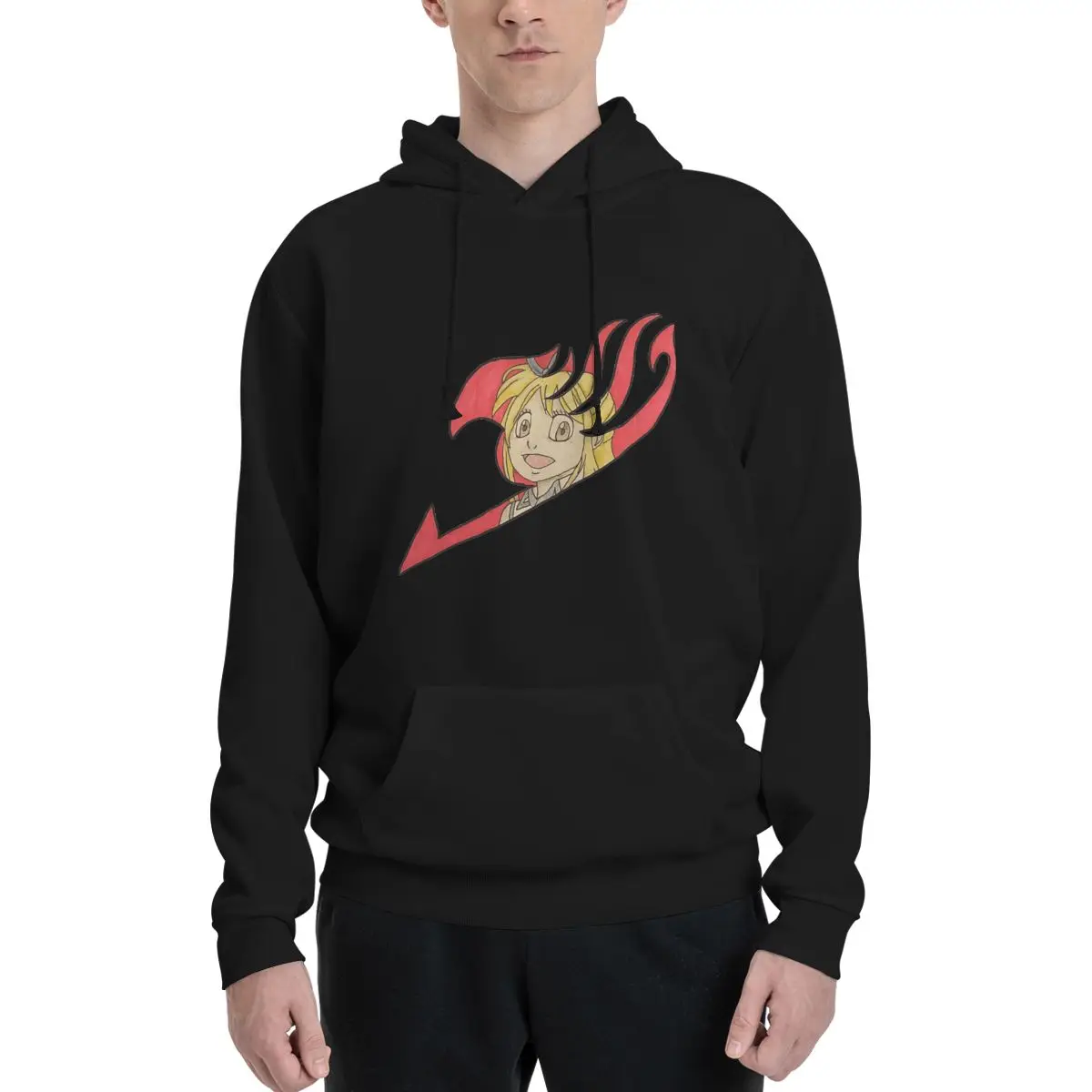 

Lucy Natsu Happy Gray Erza Laxus Fairy Lightning Dragon 11 Couples Plus Velvet Hooded Sweater Graphic Cool High grade Travel