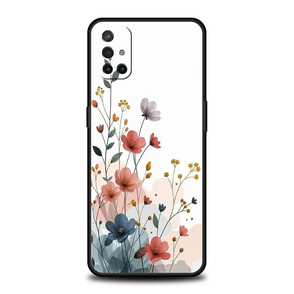 Chic Floral Design Soft Phone Case - Elegant Flower Pattern Protective Cover