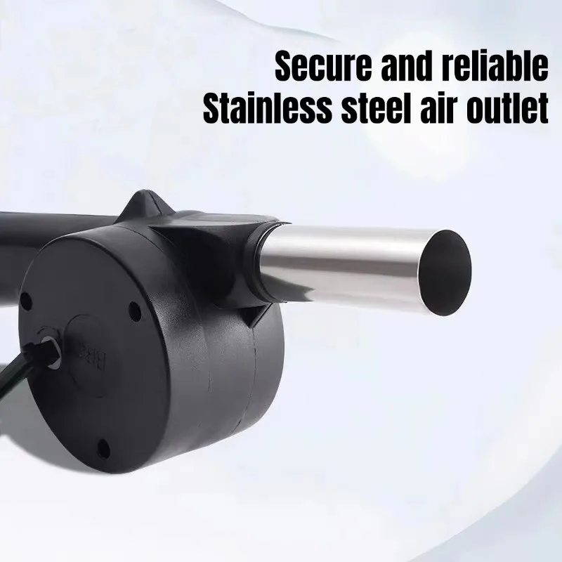 Hand-cranked Air Blower Small Manual Blower Combustion Aid Hand Cranked Hair Dryer Outdoor Barbecue Hair Dryer Barbecue Utensils