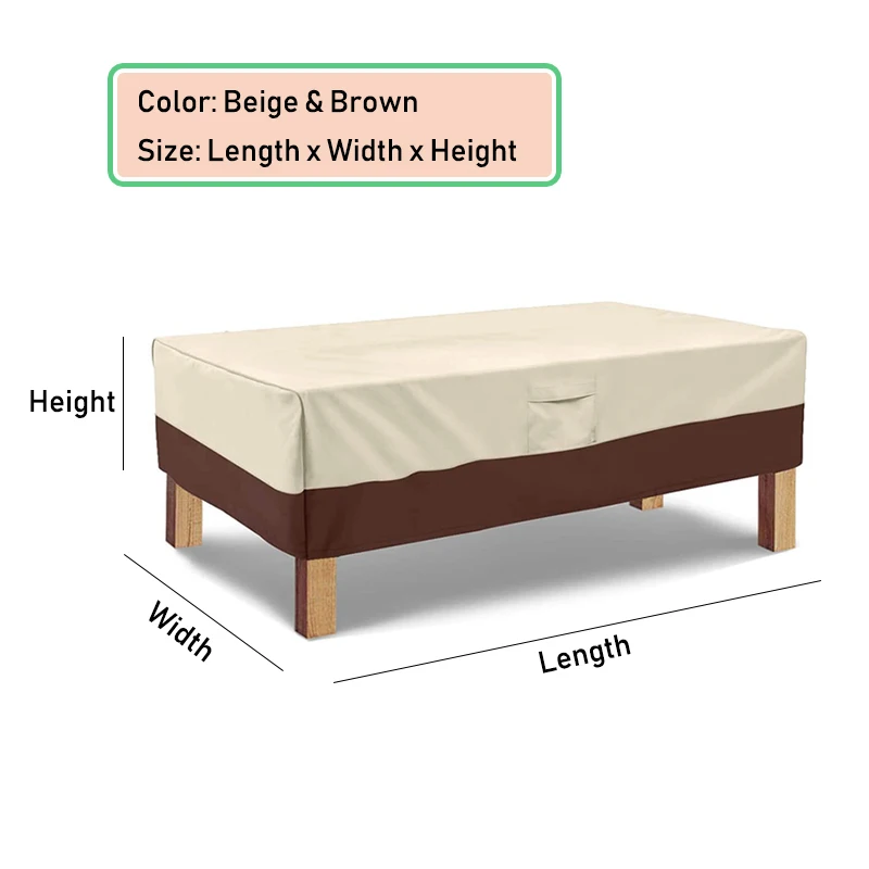 Heavy Duty Waterproof Outdoor Furniture Cover for All Weather Protection