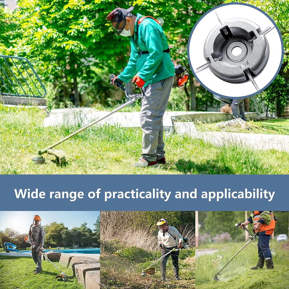 1PCS Aluminum Trimmer Head 5/8 inch/15mm Through Hole Fit String Trimmer Replacement Head Wire Rope Weed Head Accessories