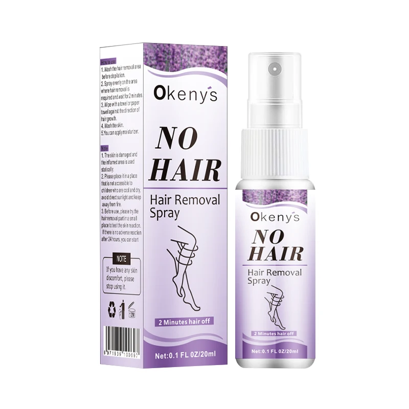 2 Minutes Fast Hair Removal Spray Painless Hair Growth Inhibitor Leg Arm Armpit Permanent Depilatory for Ladies Men Repair Care 6