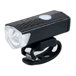 Rechargeable LED Bicycle Headlight Flashlight - Premium Cycling Light Accessory (Black)