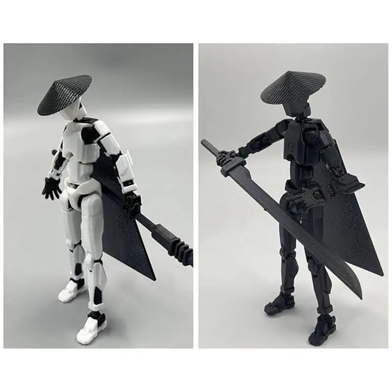 13 Action Figure Set 3D Printed Multi-Jointed Movable T13 Lucky13 Dummy Mobile Robot Desktop Decorations For Game Lovers_voghion.com