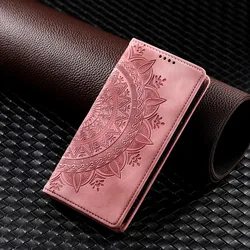 Magnetic Leather Flip Wallet Phone Case and Protective Cover - Moto G Pure (Pink)