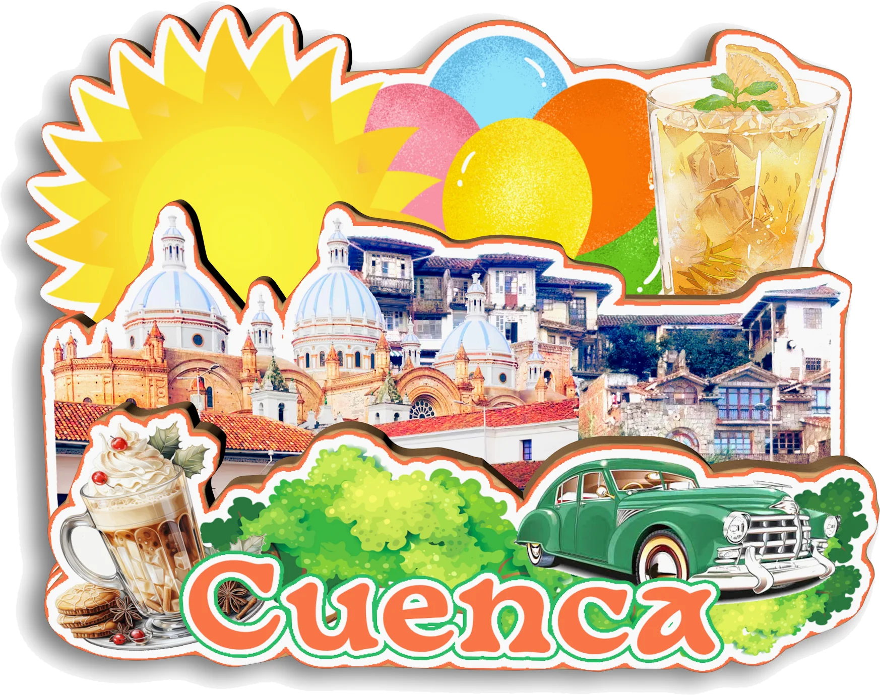 Esslingen Am Neckar Baden-Wurtemberg Alemania - Imán De Madera Para Nevera, Colección De Madera 3D, Hecho