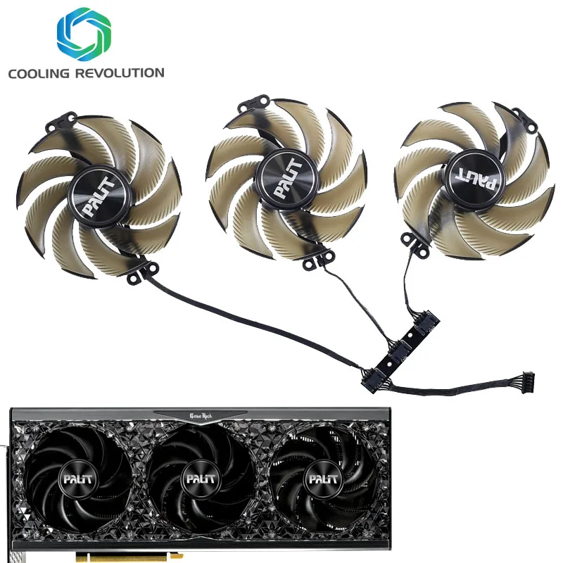 Ventola Per Scheda Grafica A 4 Pin Dc12V 0.60A Da 90Mm Th9520B2H-Pcb01 Per Palit Geforce Rtx 4080 Rtx 4090 Gamerock Oc