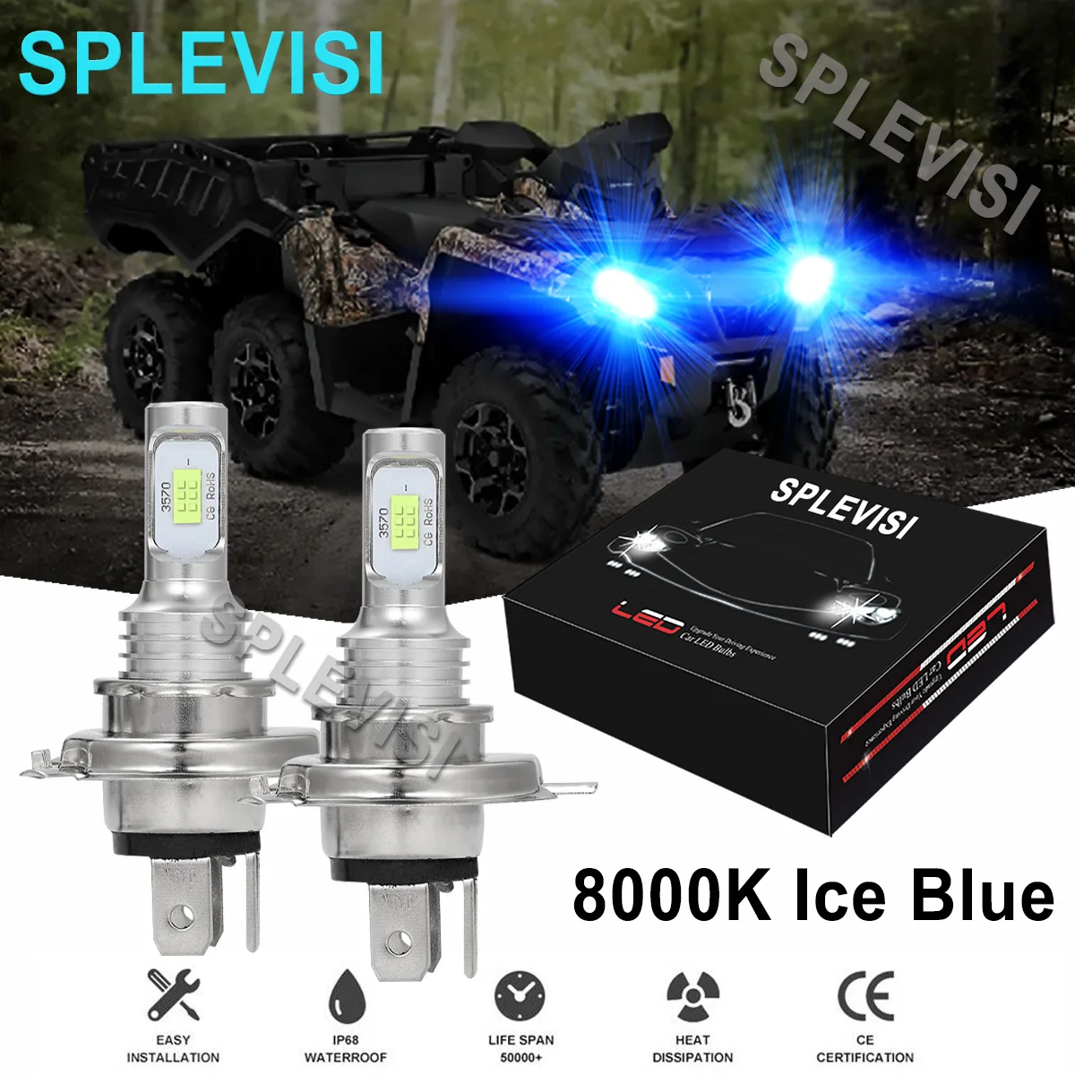 

Светодиодная фара для Can Am Outlander 570 2018-2022 Outlander 450 2017-2021 DS450 2008-2015