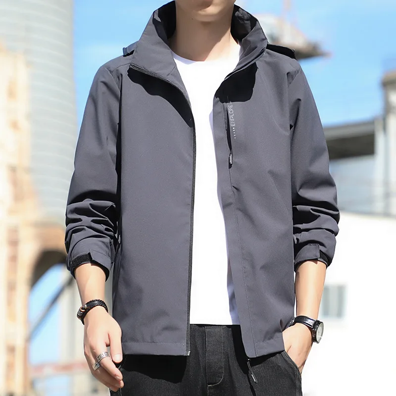 Abrigo de carga fina a prueba de viento y lluvia para hombre y mujer, chaqueta básica de primavera y otoño, prendas de vestir exteriores impermeables, trajes, ropa de moda nueva