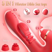 5 IN 1 Gewindeschneidender Stoßdildo-Vibrator für Frauen, G-Punkt-Vibrator, Klitoris-Stimulator, weiblicher Masturbator, Sexspielzeug für Erwachsene 1